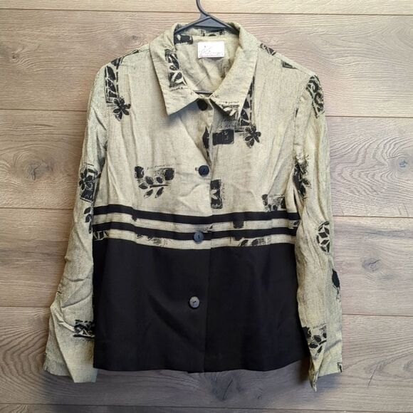 Dani Michaels Button Up Blouse Women's Size Large - Picture 1 of 5
